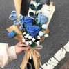 Handmade-Spinus Crochet Knit Bouquet