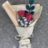 Handmade-Spinus Crochet Knit Bouquet
