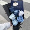 Handmade-Spinus Crochet Knit Bouquet