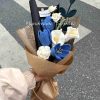 Handmade-Spinus Crochet Knit Bouquet