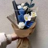 Handmade-Spinus Crochet Knit Bouquet