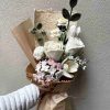 Handmade-Spinus Crochet Knit Bouquet