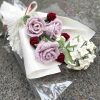 Handmade-Spinus Crochet Knit Bouquet