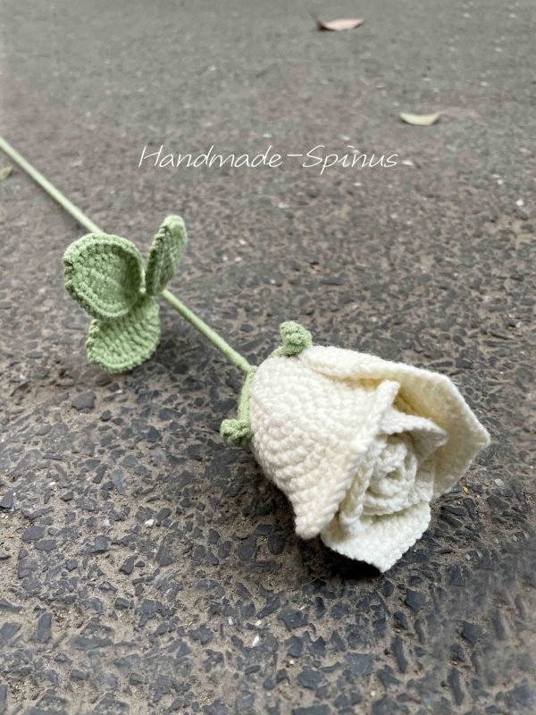 Handmade-Spinus Crochet Knit Flower