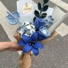 Handmade-Spinus Crochet Knit Bouquet
