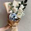 Handmade-Spinus Crochet Knit Bouquet