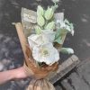 Handmade-Spinus Crochet Knit Bouquet