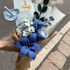 Handmade-Spinus Crochet Knit Bouquet