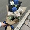 Handmade-Spinus Crochet Knit Bouquet