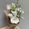 Handmade-Spinus Crochet Knit Bouquet