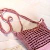 Handmade-Spinus Crochet Knit Bag