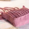 Handmade-Spinus Crochet Knit Bag