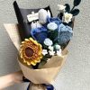 Handmade-Spinus Crochet Knit Bouquet