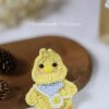 Handmade-Spinus Crochet Knit Chicken Brooch