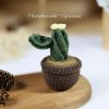 Handmade-Spinus Crochet Knit Cactus Plant Pot