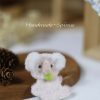 Handmade-Spinus Crochet Knit Hair Clip