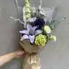 Handmade-Spinus Crochet Knit Bouquet