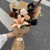 Handmade-Spinus Crochet Knit Bouquet