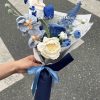 Handmade-Spinus Crochet Knit Bouquet