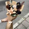 Handmade-Spinus Crochet Knit Bouquet