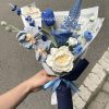 Handmade-Spinus Crochet Knit Bouquet