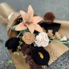 Handmade-Spinus Crochet Knit Bouquet