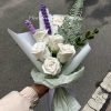 Handmade-Spinus Crochet Knit Bouquet