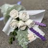 Handmade-Spinus Crochet Knit Bouquet