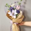 Handmade-Spinus Crochet Knit Bouquet