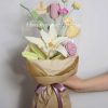 Handmade-Spinus Crochet Knit Bouquet