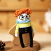 Handmade-Spinus Crochet Knit Fried Man Doll