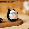 Handmade-Spinus' Crochet Knit Cat Face Gnocchi
