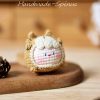 Handmade-Spinus' Crochet Knit Cat Face Gnocchi