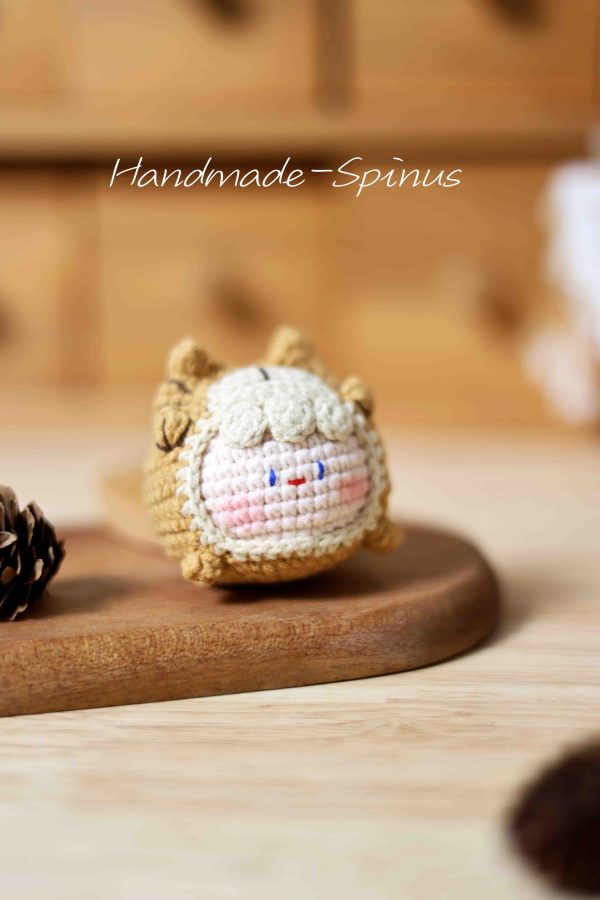 Handmade-Spinus' Crochet Knit Cat Face Gnocchi