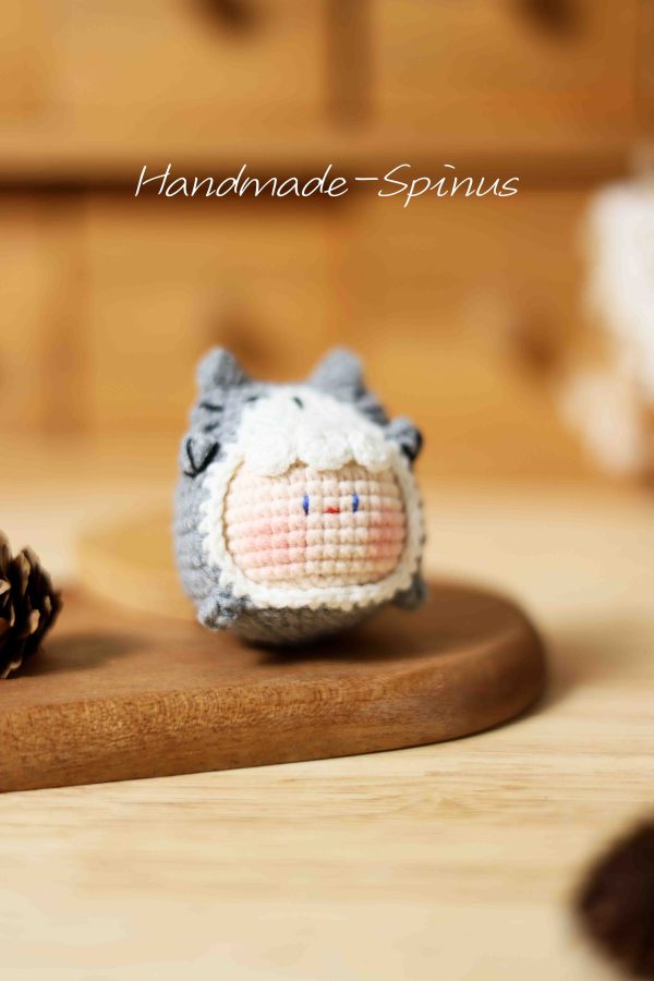 Handmade-Spinus' Crochet Knit Cat Face Gnocchi