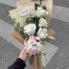 Handmade-Spinus Crochet Knit Bouquet