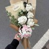 Handmade-Spinus Crochet Knit Bouquet