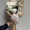Handmade-Spinus Crochet Knit Bouquet