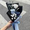 Handmade-Spinus Crochet Knit Bouquet