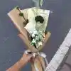 Handmade-Spinus Crochet Knit Bouquet