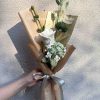 Handmade-Spinus Crochet Knit Bouquet